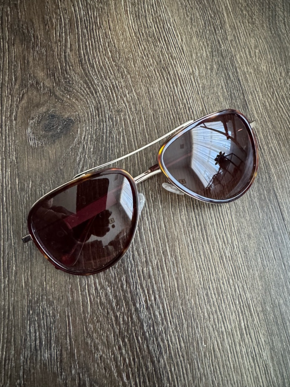 New. Talbots Aviator Sunglasses - Brown Lenses with Tortoiseshell Frame